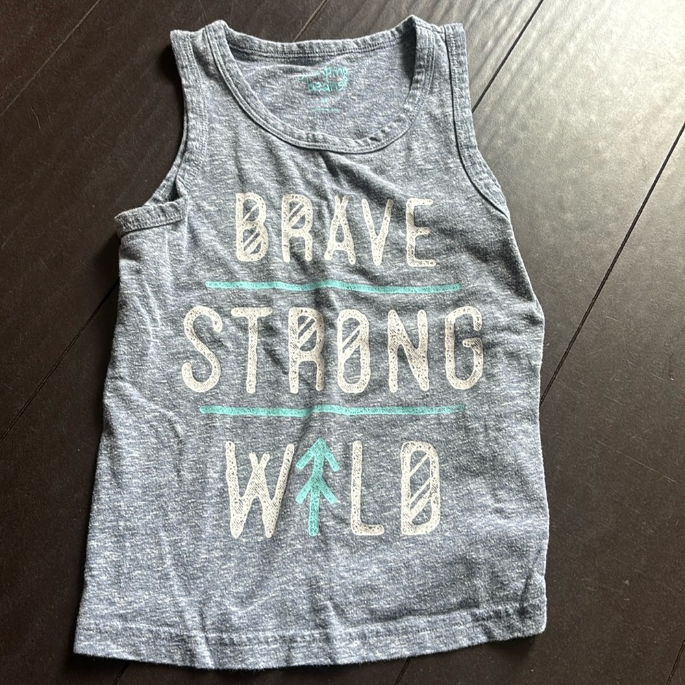 Jumping Beans brave, strong, wild, bro tank size 4T EUC